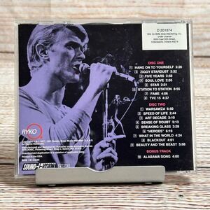 David Bowie Stage 2-CD Live Album Rykodisc BMG Direct RCD Rock